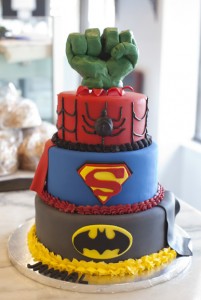 Superhero cake 